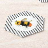 Dessous-de-verre En Papier Abeille aquarelle du pays (Incliné)