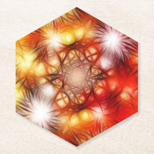 Dessous-de-verre En Papier Abstrait Fireworks Stars Arrière - plan-34944