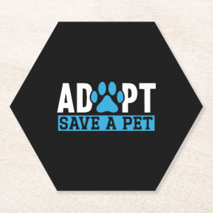 Dessous-de-verre En Papier Adopter Sauvegarder Un Animal Animalier Droits Des