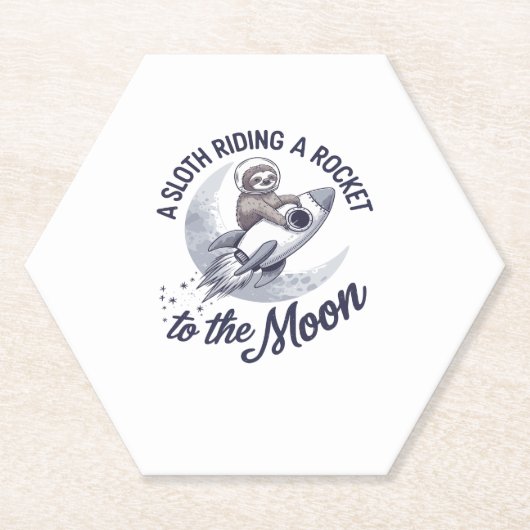 Dessous-de-verre En Papier Adorable Parcours d'astronaute (Devant)
