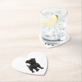 Dessous-de-verre En Papier Affenpinscher (En situation)