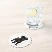 Dessous-de-verre En Papier Affenpinscher (En situation)