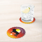 Dessous-de-verre En Papier Afrique Safari thème Mariage Félicitations (En situation)