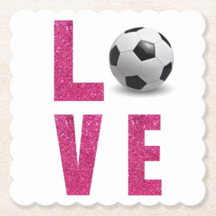 Dessous-de-verre En Papier Aime le football