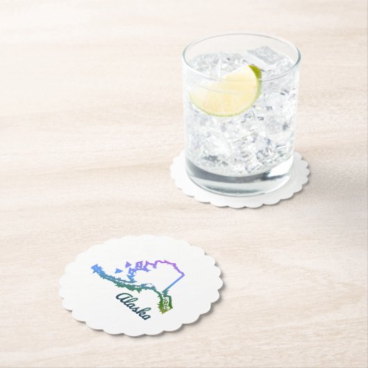 Dessous-de-verre En Papier Alaska (En situation)