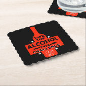 Dessous-de-verre En Papier Alcool Gratuit Et Sobre (Incliné)