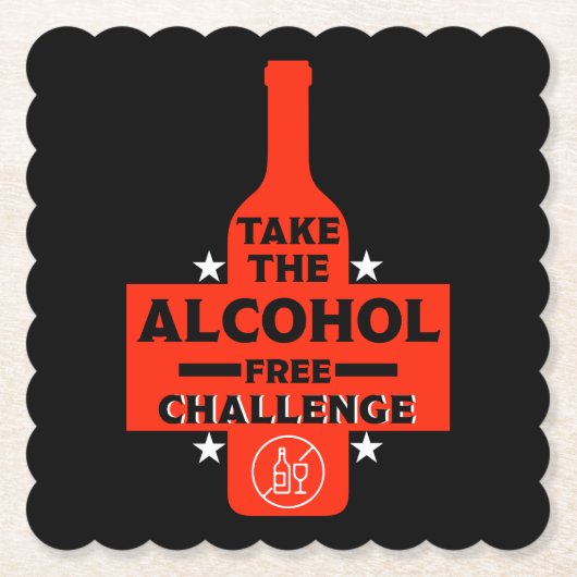 Dessous-de-verre En Papier Alcool Gratuit Et Sobre (Devant)