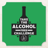 Dessous-de-verre En Papier Alcool Gratuit Et Sobre (Devant)