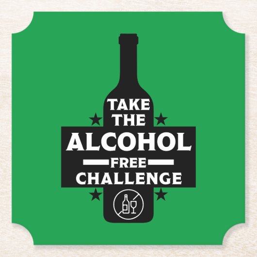 Dessous-de-verre En Papier Alcool Gratuit Et Sobre (Devant)