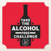 Dessous-de-verre En Papier Alcool Gratuit Et Sobre (Devant)