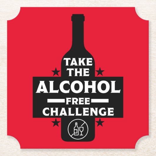 Dessous-de-verre En Papier Alcool Gratuit Et Sobre (Devant)