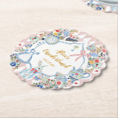 Dessous-de-verre En Papier Alice dans l'Onederland Anniversaire lunaire (Incliné)