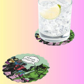 Dessous-de-verre En Papier Alien Space man Futuristic Sci=Fi comique