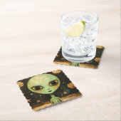 Dessous-de-verre En Papier Alien UFO (En situation)