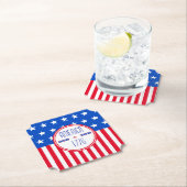 Dessous-de-verre En Papier Américain 1776 patriotique (En situation)