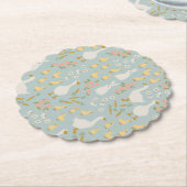 Dessous-de-verre En Papier Amis du printemps (Incliné)