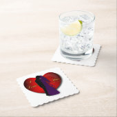 Dessous-de-verre En Papier Amour (En situation)