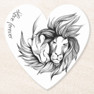 Dessous-de-verre En Papier Amour pour toujours