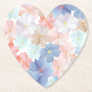 Dessous-de-verre En Papier Amour pur comme une fleur
