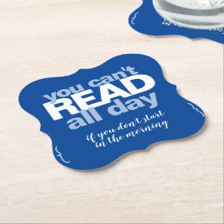 Dessous-de-verre En Papier Amoureux du livre amusant Lire toute la journée Ty