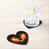 Dessous-de-verre En Papier Angel Fire Heart with Wings (En situation)