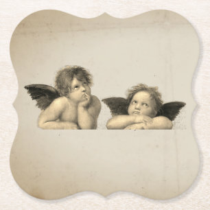 Dessous-de-verre En Papier Angels Raphaël Vintage