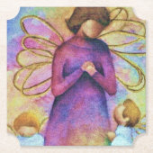 Dessous-de-verre En Papier Anges de Noël (Devant)