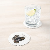 Dessous-de-verre En Papier Anglais Setter, chasse à la bécasse (En situation)