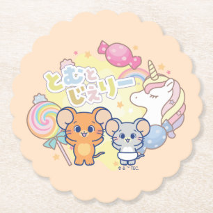 Dessous-de-verre En Papier Anime Magique Candyland avec Jerry et Tuffy