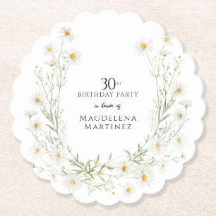 Dessous-de-verre En Papier Anniversaire 30 ans Avril Mois de naissance person