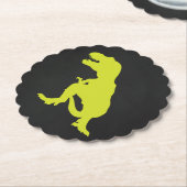 Dessous-de-verre En Papier Anniversaire de Dinosaur T rex (Incliné)