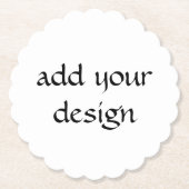 Dessous-de-verre En Papier Anniversaire de Rose rose (Devant)