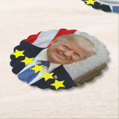 Dessous-de-verre En Papier Approbation du président Donald Trump (Incliné)