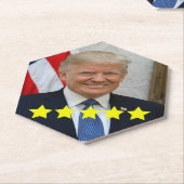 Dessous-de-verre En Papier Approbation du président Donald Trump (Incliné)
