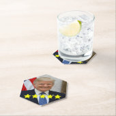 Dessous-de-verre En Papier Approbation du président Donald Trump (En situation)