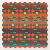 Dessous-de-verre En Papier Aqua Sunset Ombre Sud-Ouest (Devant)