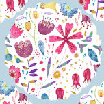 Dessous-de-verre En Papier Aquarelle florale moderne<br><div class="desc">Une aquarelle moderne peinte de fleurs et de feuilles aux couleurs riches et parsemée sur un arrière - plan blanc. Parfait pour ajouter cette touche supplémentaire à votre célébration. Art original de Nic Squirrell.</div>