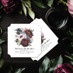 Dessous-de-verre En Papier Aquarelle gothique romantique Corbeau Mariage flor<br><div class="desc">Cette conception mariage de corbeau à fleurs goth présente une aquarelle simple et moody illustrant un corbeau perché sur un bouquet. Parfait pour un mariage goth romantique intemporel ou autre occasion spéciale. Il est parfaitement adapté à un événement éffrayant à l'automne ou à un événement hivernal unique dans un cadre...</div>