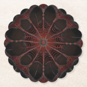 Dessous-de-verre En Papier Araignée de Redback Fractal Art, (Devant)