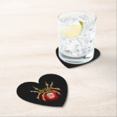 Dessous-de-verre En Papier Araignée en vapeur noire (En situation)