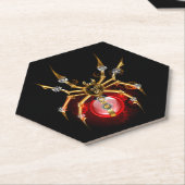 Dessous-de-verre En Papier Araignée en vapeur noire (Incliné)