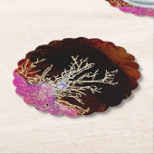 DESSOUS-DE-VERRE EN PAPIER ARBRES D'HIVER (Incliné)