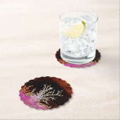 DESSOUS-DE-VERRE EN PAPIER ARBRES D'HIVER (En situation)