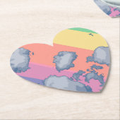 Dessous-de-verre En Papier Arc-en tiré (Incliné)