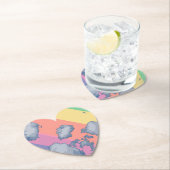 Dessous-de-verre En Papier Arc-en tiré (En situation)