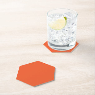 Dessous-de-verre En Papier Arrière-plan orange uni brillant