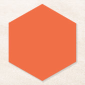 Dessous-de-verre En Papier Arrière-plan orange uni brillant  (Devant)