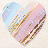 Dessous-de-verre En Papier Arrière - plan rose texturé (Devant)