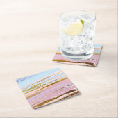 Dessous-de-verre En Papier Arrière - plan rose texturé (En situation)