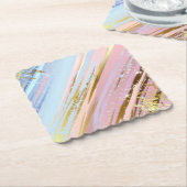 Dessous-de-verre En Papier Arrière - plan rose texturé (Incliné)